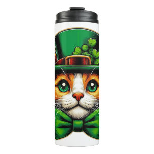 Bouteilles Isothermes Chat mignon/chaton Saint Patrick's Day