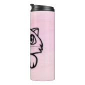 Bouteilles Isothermes Chat mignon qui regarde rose (Tourné sur la droite)