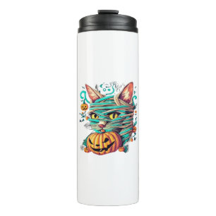 Bouteilles Isothermes Chat momie drôle Halloween