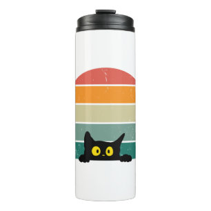 Bouteilles Isothermes Chat noir Coucher de soleil Coucher de soleil Vint
