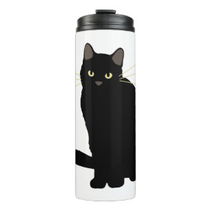 Bouteilles Isothermes Chat noir Dessin Cute Chat Noir Chat Maman Amoureu