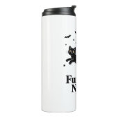 Bouteilles Isothermes Chat noir d'Halloween avec ailes de chauve-souris  (Tourné sur la gauche)