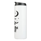 Bouteilles Isothermes Chat noir d'Halloween avec ailes de chauve-souris  (Tourné sur la droite)