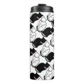 Bouteilles Isothermes Chat noir et blanc (Devant)