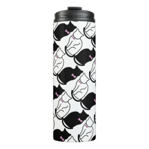 Bouteilles Isothermes Chat noir et blanc