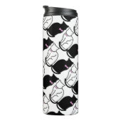 Bouteilles Isothermes Chat noir et blanc (Tourné sur la droite)