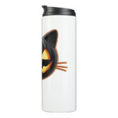 Bouteilles Isothermes Chat noir Jack o'Lantern Emoji T-shirt classique (Tourné sur la droite)