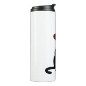 Bouteilles Isothermes Chat noir mystique avec chemise classique Casquett (Tourné sur la gauche)