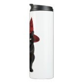 Bouteilles Isothermes Chat noir mystique avec chemise classique Casquett (Tourné sur la droite)