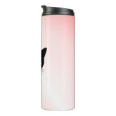 Bouteilles Isothermes Chat Noir Rusé Rose (Tourné sur la droite)