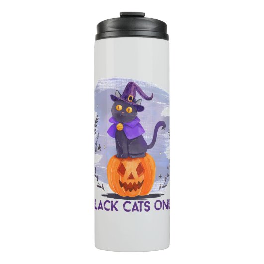 Bouteilles Isothermes Chat noir uniquement (Devant)