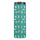 Bouteilles Isothermes Chat orange mignon en pose (Dos)