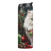 Bouteilles Isothermes Chat perse en Noël de neige (Tourné sur la gauche)