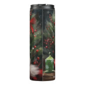 Bouteilles Isothermes Chat perse en Noël de neige (Dos)