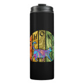 Bouteilles Isothermes Chat psychédélique - Trippy Feline Art (Devant)