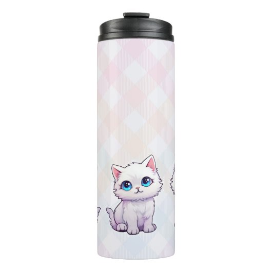 Bouteilles Isothermes Chat rose (Devant)