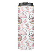 Bouteilles Isothermes Chat rose et blanc mignon (Dos)