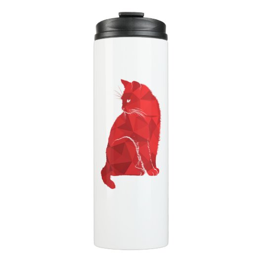 Bouteilles Isothermes Chat Rouge Chat Rose Chat Chat Miror Poly (Devant)