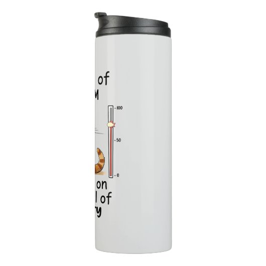 Bouteilles Isothermes Chat Sarcastique - Drôle Orange Art (Tourné sur la droite)