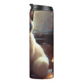 Bouteilles Isothermes Chat Siamais Halloween Avec Peur Citrouille (Tourné sur la droite)