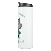 Bouteilles Isothermes Chat Têtu Devoir Avec Elle Mignonne Adorable Drôle (Tourné sur la droite)