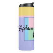 Bouteilles Isothermes Chat Tuxedo Pastel Chats Femme Pastel Couleurs (Tourné sur la gauche)