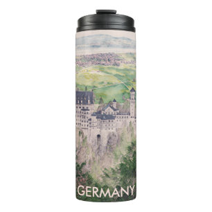 Bouteilles Isothermes Château Retro Neuschwanstein en Allemagne