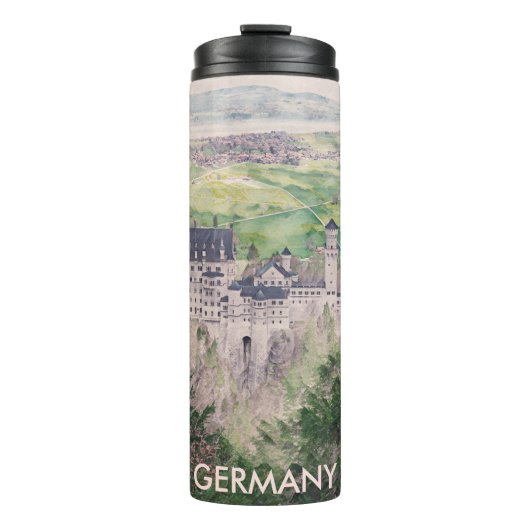Bouteilles Isothermes Château Retro Neuschwanstein en Allemagne (Devant)