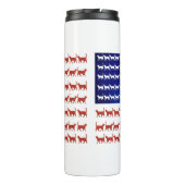 Bouteilles Isothermes Chats américains décor patriotique (Dos)