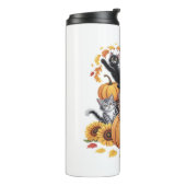Bouteilles Isothermes Chats Automne Citrouilles Thanksgiving Sunflower O (Tourné sur la gauche)