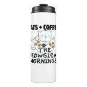Bouteilles Isothermes Chats + Café = Matins Meowgical.w (Devant)