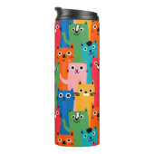 Bouteilles Isothermes Chats colorés motif (Tourné sur la droite)