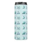 Bouteilles Isothermes Chats de yoga vert (Dos)