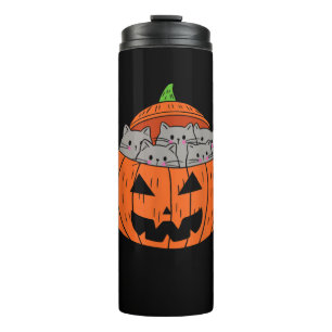 Bouteilles Isothermes Chats en Citrouille sculpté Jack-o'-lantern Costum
