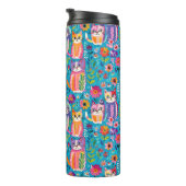 Bouteilles Isothermes Chats et fleurs colorés Whimsical Happy (Tourné sur la droite)