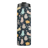 Bouteilles Isothermes Chats et Fleurs Conception Tumbler Thermique (Devant)