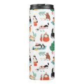 Bouteilles Isothermes Chats et Motifs de Noël (Dos)