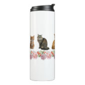 Bouteilles Isothermes Chats et Roses (Tourné sur la gauche)