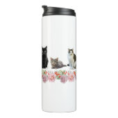 Bouteilles Isothermes Chats et Roses (Tourné sur la droite)