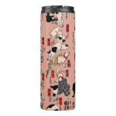 Bouteilles Isothermes chats japonais Ukiyo-e Funny kitty (Dos)