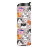 Bouteilles Isothermes Chats Mignons Colorés (Tourné sur la gauche)
