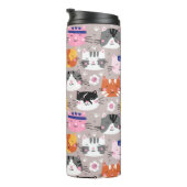 Bouteilles Isothermes Chats Mignons Colorés (Tourné sur la droite)