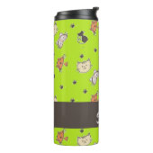 Bouteilles Isothermes Chats mignons en vert (Tourné sur la gauche)