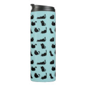 Bouteilles Isothermes Chats noirs drôles (Tourné sur la droite)
