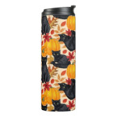 Bouteilles Isothermes Chats noirs et citrouilles (Tourné sur la gauche)