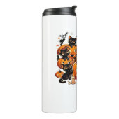 Bouteilles Isothermes Chats noirs mignons en Citrouille Halloween Night  (Tourné sur la gauche)