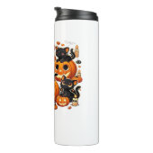 Bouteilles Isothermes Chats noirs mignons en Citrouille Halloween Night  (Tourné sur la droite)