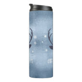 Bouteilles Isothermes Chauffeurs de cerfs Silhouette & Snowflakes Blue I (Tourné sur la droite)