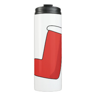 Bouteilles Isothermes Chaussette de Noël rouge