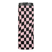Bouteilles Isothermes Chaussures Pastel Noir Pink Retro À damiers (Dos)